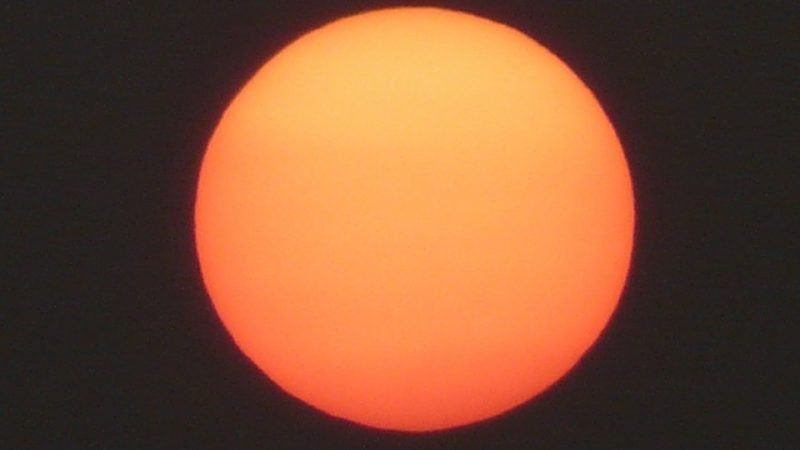 The sun is in the “solar minimum” phase