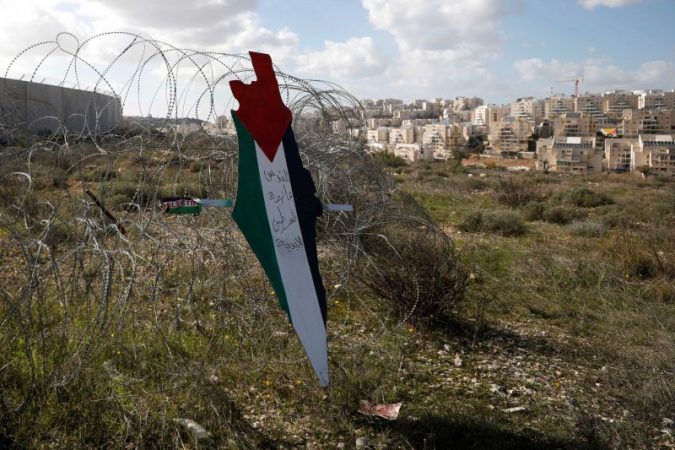 palestine flag westbank reuters