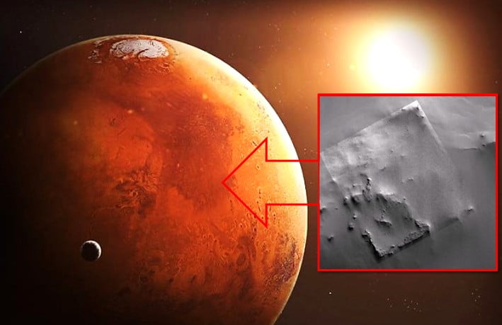 NASA probe captured on Mars the ruins of a huge structure