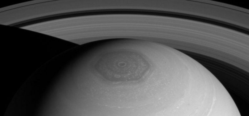 Scientists have discovered how a giant hexagonal storm of Saturn arose