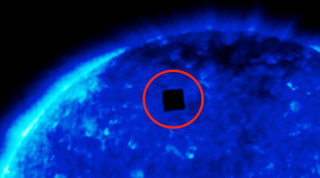 Alien object larger than the Earth was found in the image of the Sun