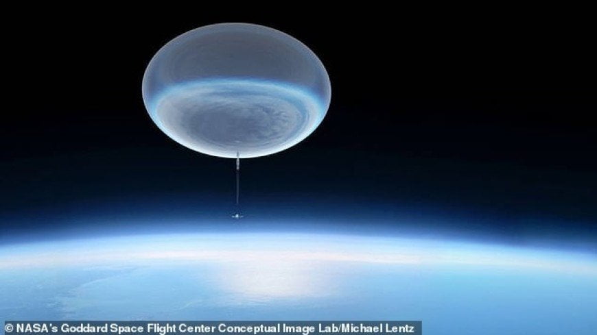 balloon the size of a football field will be launched into the Earths atmosphere