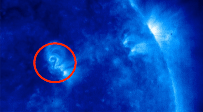 huge number two appeared on the Sun