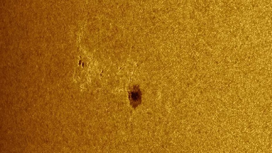 huge spot has formed on the Sun it can strike the Earth