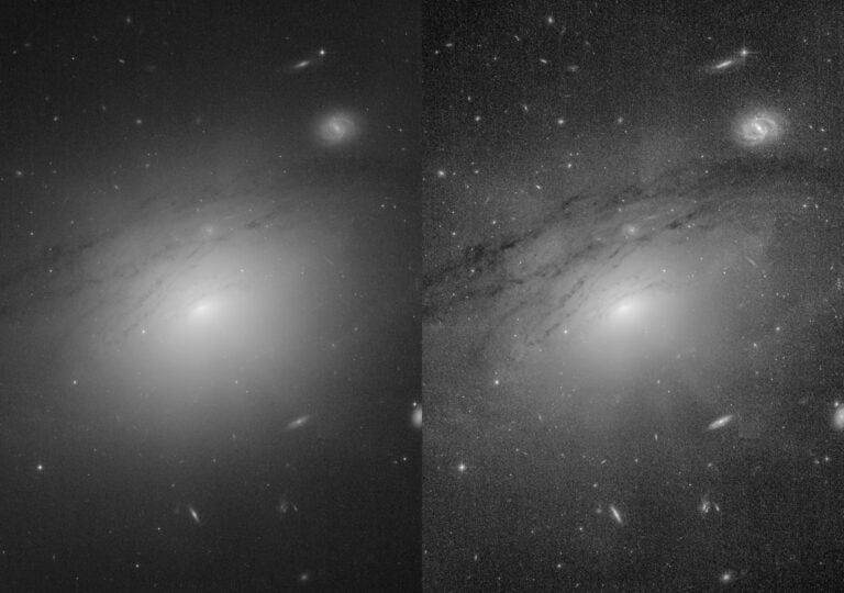 Astronomers took a close look at images of the galaxy IC 5063 taken by NASA ESA