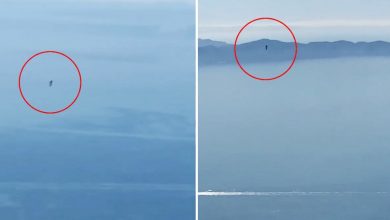 American pilots filmed a mysterious flying man