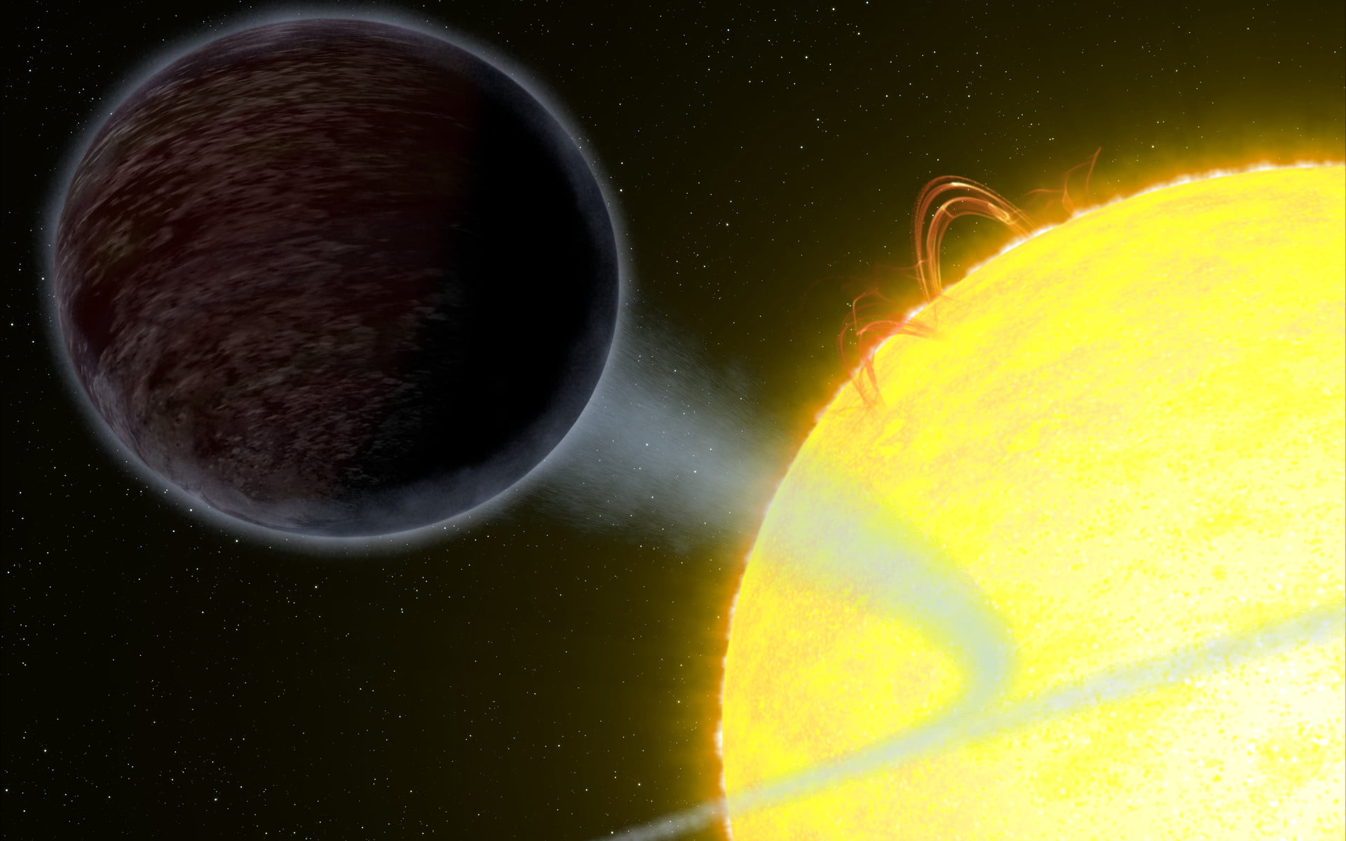 One of the blackest planets in our Galaxy will die faster than expected