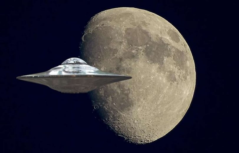UFO over the Moon was accidentally noticed by an Italian astronomer