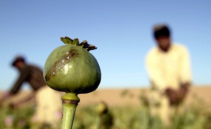 Americans leave Afghan drug traffic remains