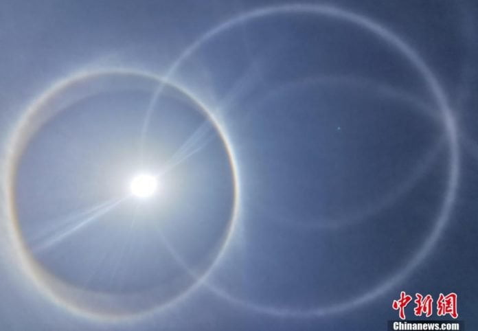 Stunning solar halos shine in different parts of the world 1