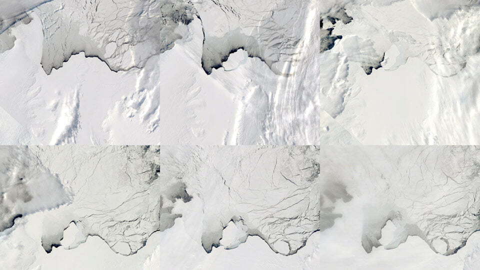 In Antarctica a huge lake disappeared in three days