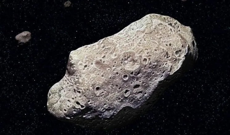 A piece of the moon found in orbit close to Earth