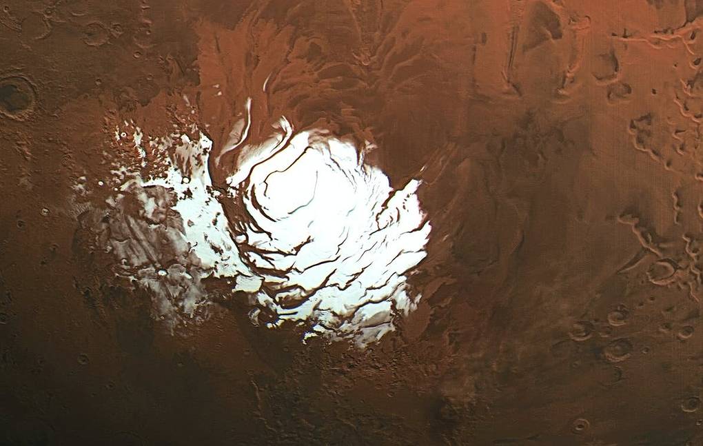 A mirage was suspected in the subglacial lakes at the south pole of Mars