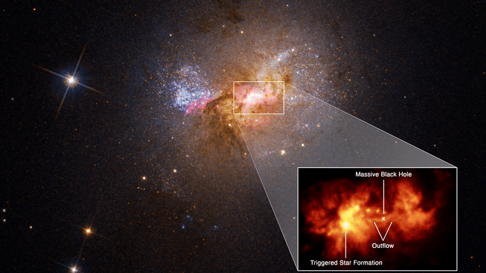 Star creating black hole discovered