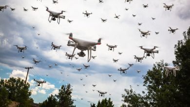 operator alone is able to control a swarm of more than a hundred drones