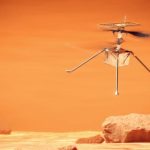 Martian drone emits strange purple light
