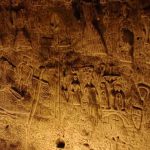 Mysterious symbols and images in the man made cave Royston 1