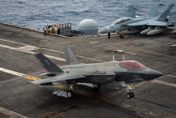 radar absorbing coating of the latest F 35C fighters was badly damaged by sea conditions 2