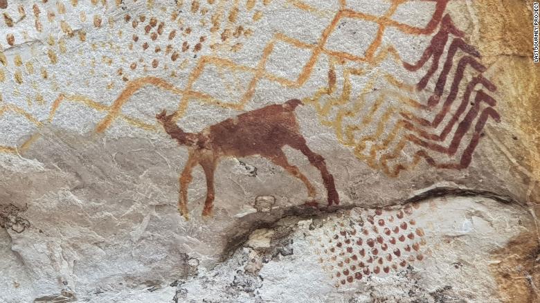 Ancient rock paintings depict extinct ice age giants 2