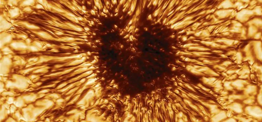 Its a giant sunspot the size of our planet