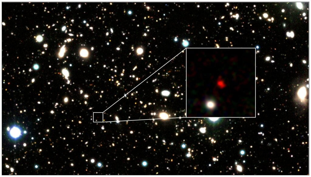 Found the oldest galaxy the peak of star formation or a quasar 1