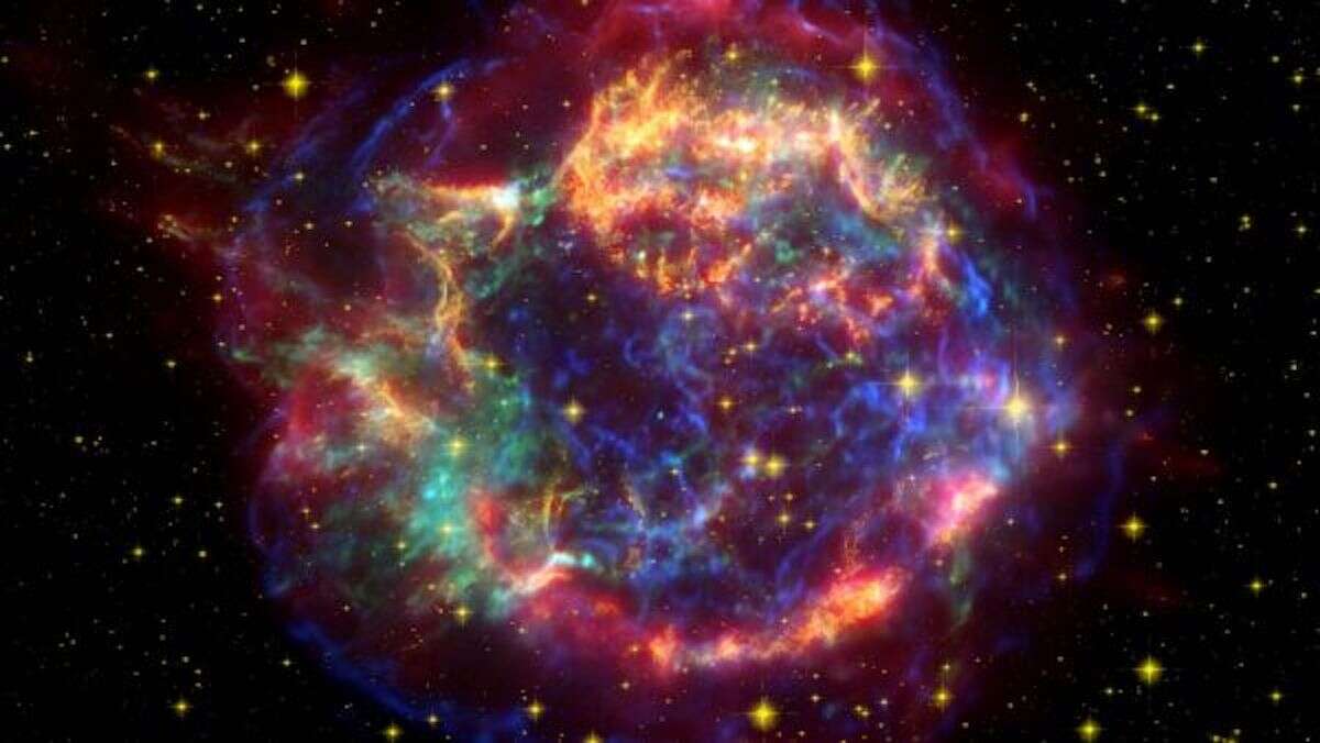 Strange supernova with reverse shock wave