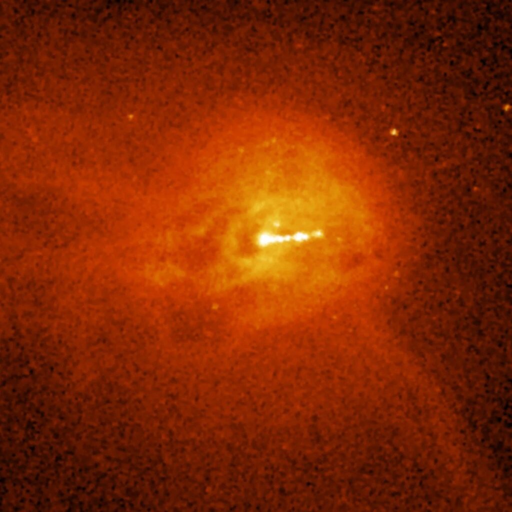 Supergiant galaxy M 87 with an aggressive black hole 1