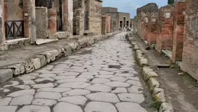 What archaeologists have found in Pompeii after the volcanic eruption 1