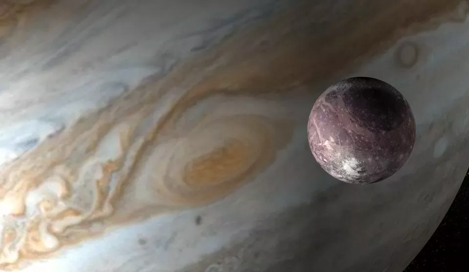 A giant unknown object crashed into Jupiters moon