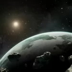 A two kilometer asteroid is approaching the Earth at high speed