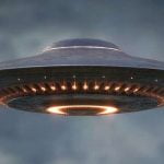 Bright disk shaped UFO captured over Egypt 1