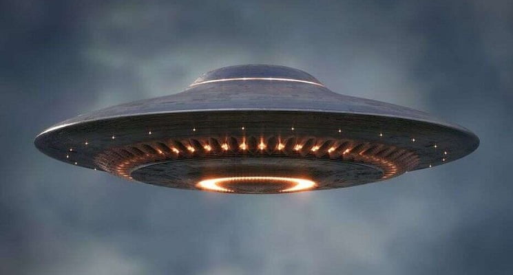 Bright disk shaped UFO captured over Egypt 1