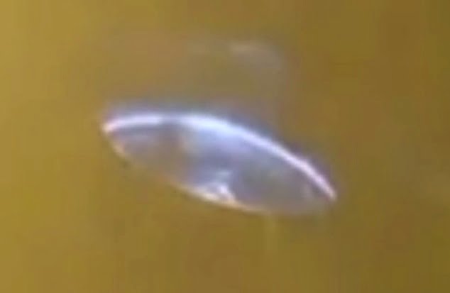 Bright disk shaped UFO captured over Egypt 2