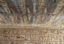 Cobra headed eagles found in ancient Egyptian temple
