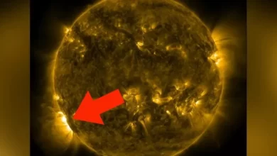 Huge solar flare hits the sun second this week