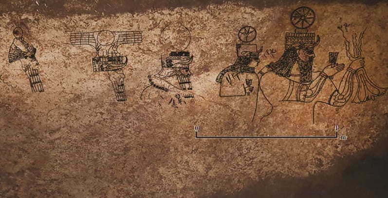 In Turkey under the house found a secret chamber with ancient drawings 1