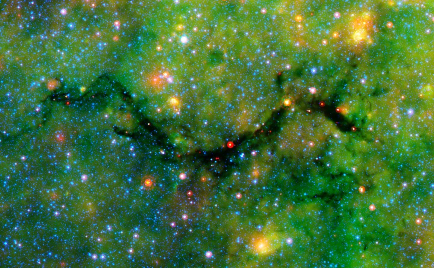 James Webb telescope peeks into the birth region of massive stars