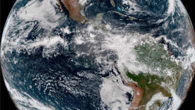 Stunning image of Earth from NOAANASA GOES 18 meteorological satellite