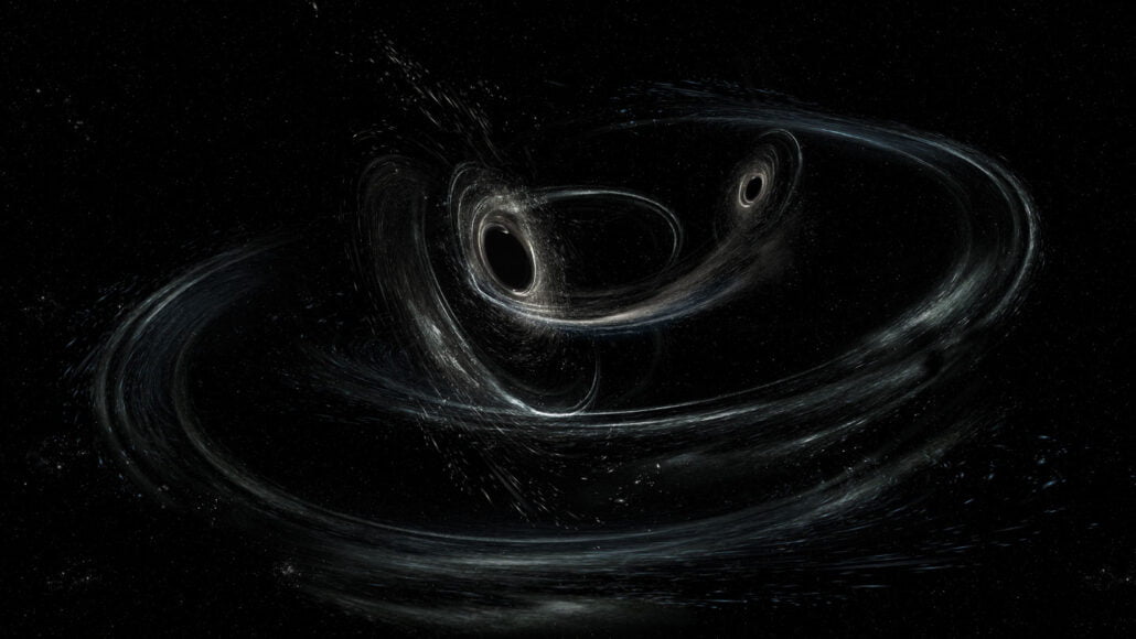 Two black holes merged into one which then rushed off at a speed of about 5 million kilometers per hour
