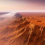 A 250 kilometer long wall has been discovered at the South Pole of Mars 1