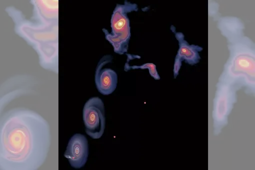 A mysterious spiral object that looks like a galaxy has been found near the center of our galaxy