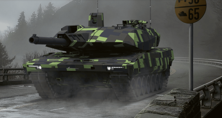 A new German tank Panther KF51 is presented like Armata but without an uninhabited tower 1
