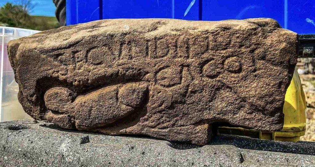 Ancient Roman insult found in Northumberland carved next to a drawing of a phallus 1