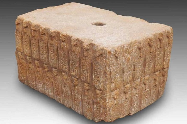 Ancient granite blocks from the time of Pharaoh Khufu found in Egypt