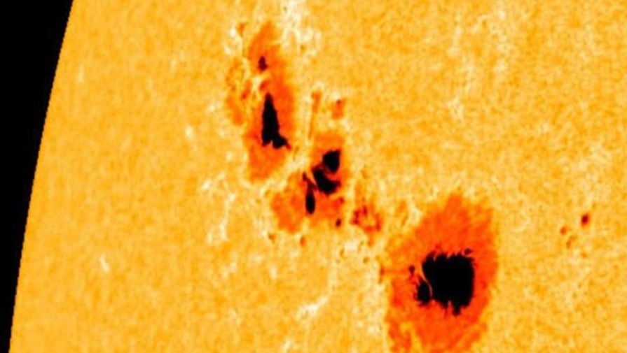 Astronomers have spotted a giant sunspot that doubled in size in just 24 hours