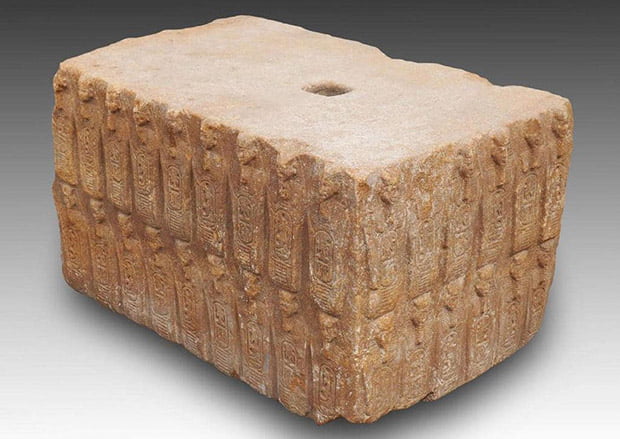 Granite blocks from the time of Pharaoh Khufu unearthed in the ancient Egyptian Heliopolis 13