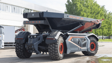 KAMAZ presented a unique autonomous dump truck Jupiter 30