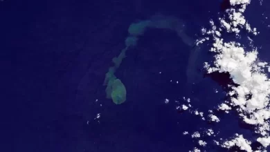 NASA has recorded the eruption of an underwater volcano