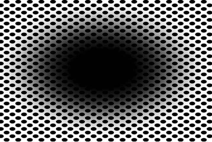 Psychologists have created an optical illusion a black hole