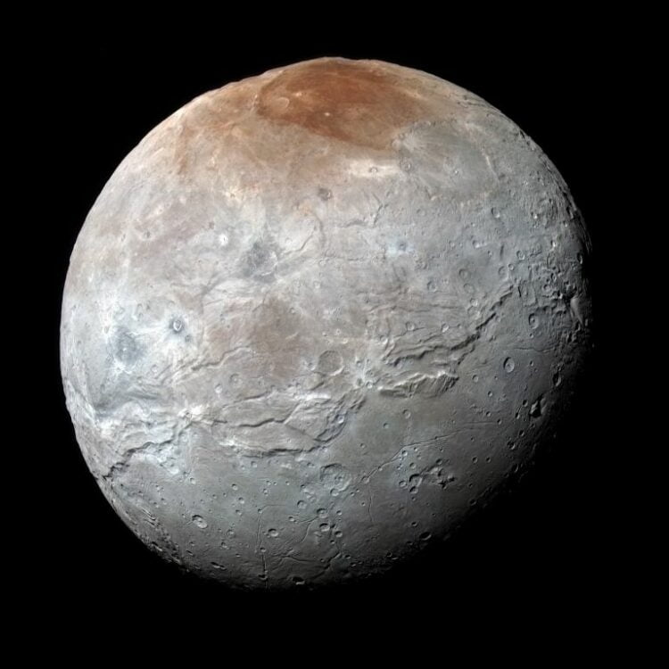 Reddening of the satellite of Pluto was explained by the explosive pulsation of the atmosphere